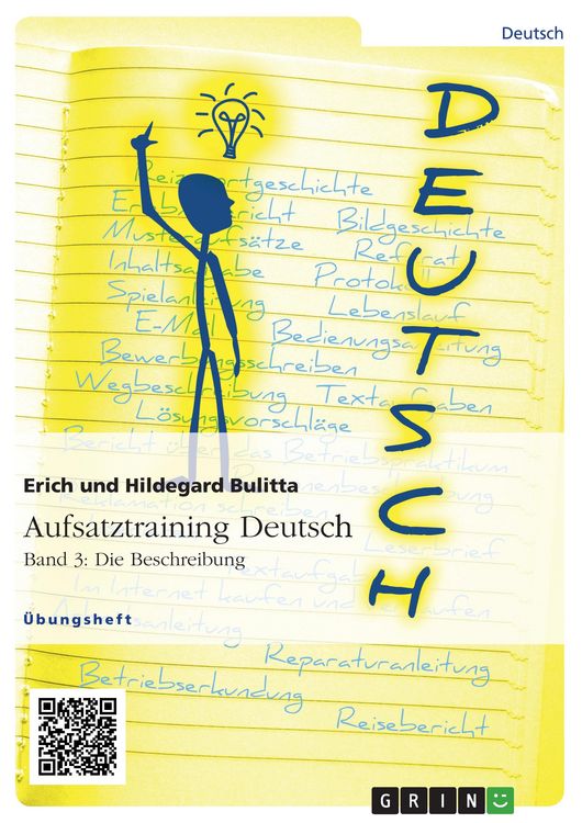 Produktbild: Aufsatztraining Deutsch - Band 3: Die Beschreibung