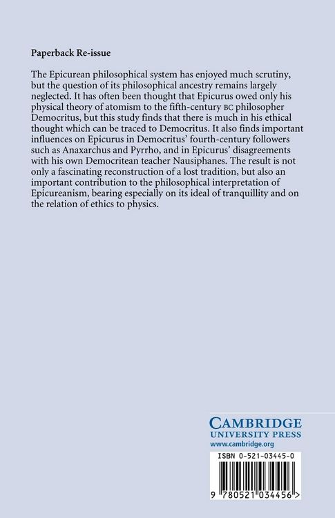 Produktbild: Epicurus and Democritean Ethics