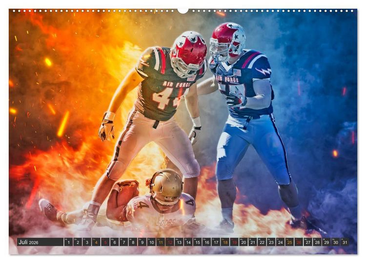 Produktbild: Faszination American Football (hochwertiger Premium Wandkalender 2026 DIN A2 quer), Kunstdruck in Hochglanz