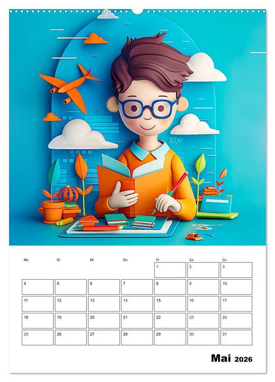 Produktbild: Traumjobs von Morgen - Der Zukunfts-Planer f&uuml;r gro&szlig;e Tr&auml;ume (Wandkalender 2026 DIN A2 hoch), CALVENDO Monatskalender