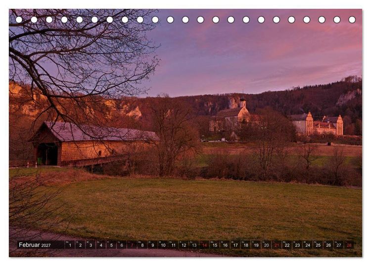 Produktbild: Kulturlandschaft Obere Donau (Tischkalender 2027 DIN A5 quer), CALVENDO Monatskalender