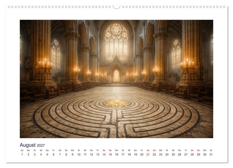Produktbild: Mythologische Labyrinthe (Wandkalender 2027 DIN A2 quer), CALVENDO Monatskalender