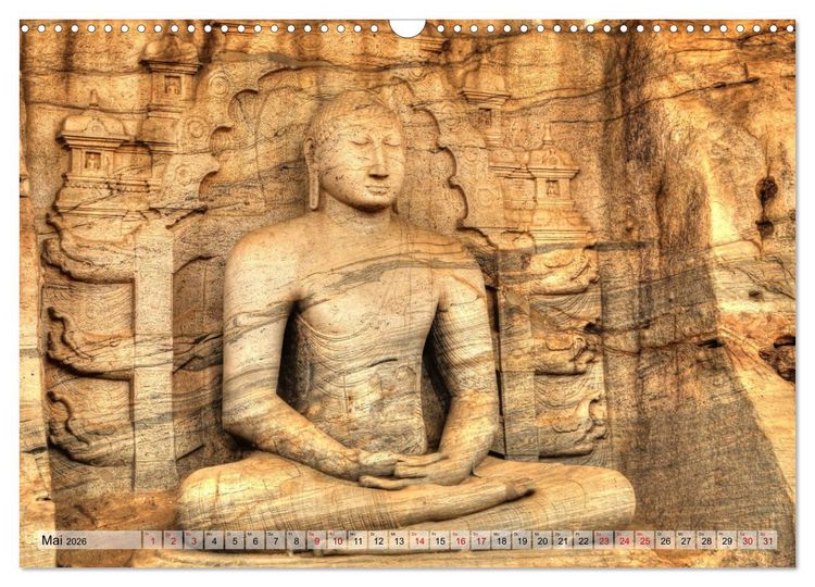 Produktbild: Sri Lanka - Tempel, Tee und Elefanten (Wandkalender 2026 DIN A3 quer), CALVENDO Monatskalender