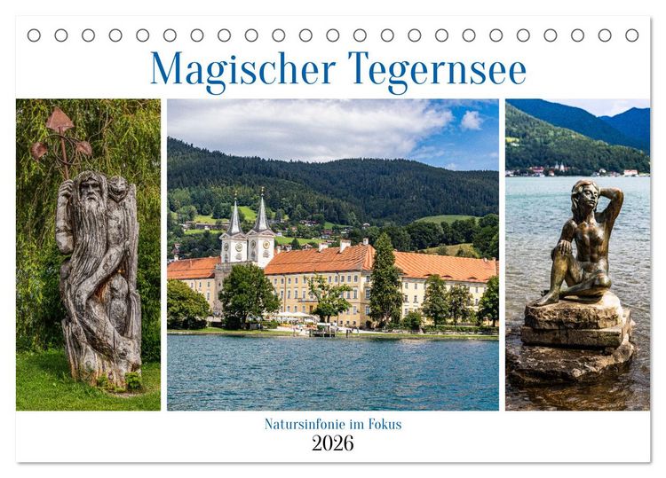 Produktbild: Magischer Tegernsee (Tischkalender 2026 DIN A5 quer), CALVENDO Monatskalender