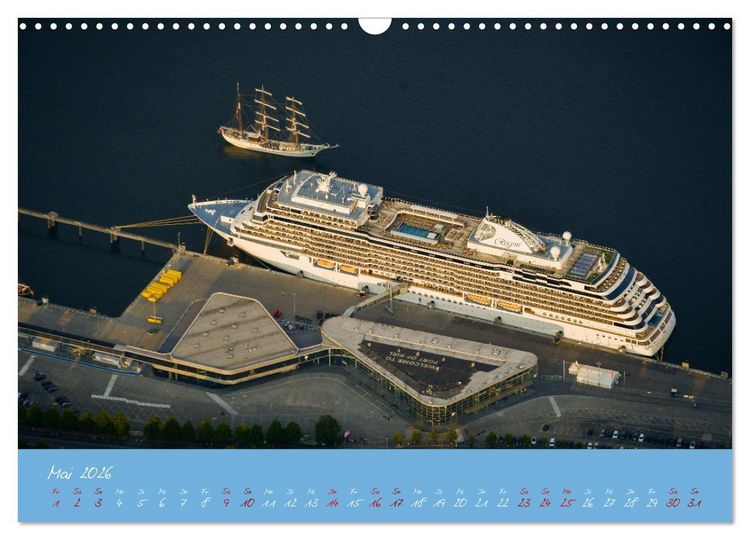 Produktbild: Kiel aus der Luft - Die Stadt an der F&ouml;rde aus dem Ballon fotografiert (Wandkalender 2026 DIN A3 quer), CALVENDO Monatskalender