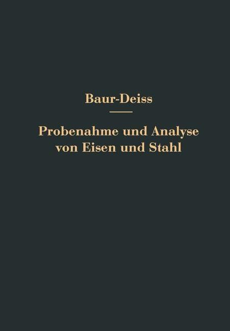 Produktbild: Probenahme und Analyse von Eisen und Stahl