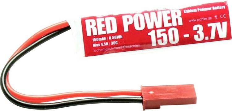 Produktbild: Red Power Modellbau-Akkupack (LiPo) 3.7V 150 mAh Softcase JST