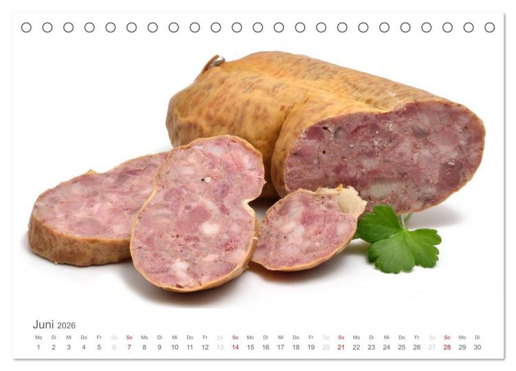 Produktbild: Alles Wurst (Tischkalender 2026 DIN A5 quer), CALVENDO Monatskalender