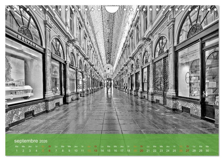 Produktbild: Bruxelles en confinement (Calendrier mural 2026 DIN A4 vertical), CALVENDO calendrier mensuel