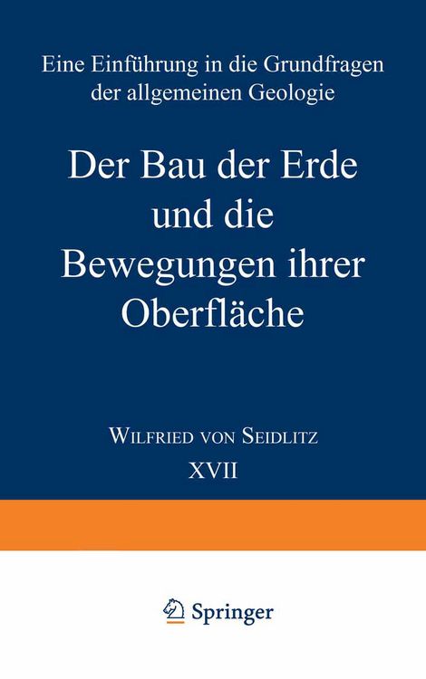 Produktbild: Der Bau der Erde und die Bewegungen ihrer Oberfl&auml;che