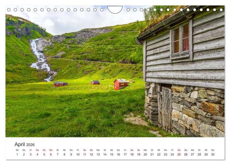 Produktbild: Norwegen - Landschaften und Fjorde im westlichen Norwegen (Wandkalender 2026 DIN A4 quer), CALVENDO Monatskalender