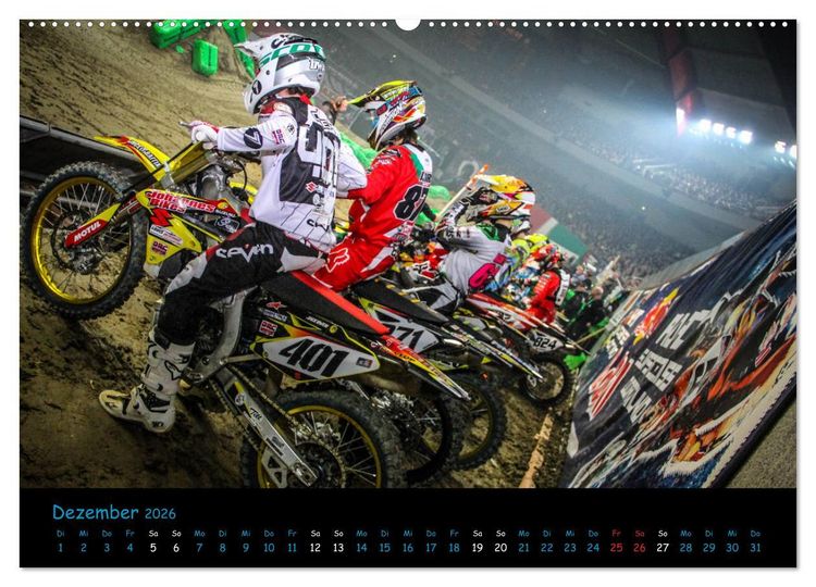 Produktbild: MX Racing 2026 (Wandkalender 2026 DIN A2 quer), CALVENDO Monatskalender