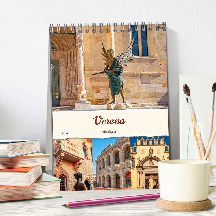 Produktbild: Verona - Reiseplaner (Tischkalender 2026 DIN A5 hoch), CALVENDO Monatskalender