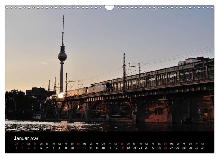 Produktbild: Auf Gleisen durch Berlin (Wandkalender 2026 DIN A3 quer), CALVENDO Monatskalender