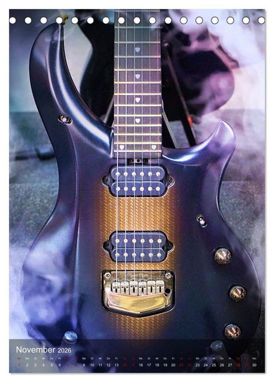 Produktbild: Magische Gitarren (Tischkalender 2026 DIN A5 hoch), CALVENDO Monatskalender