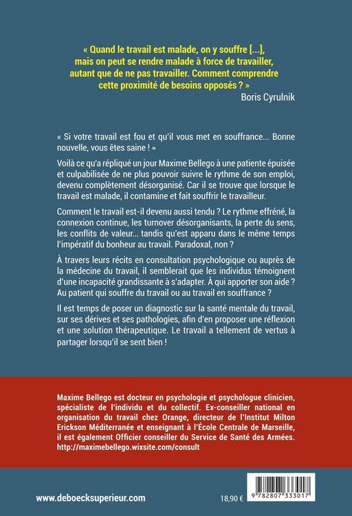Produktbild: Travail est malade il nous fait s
