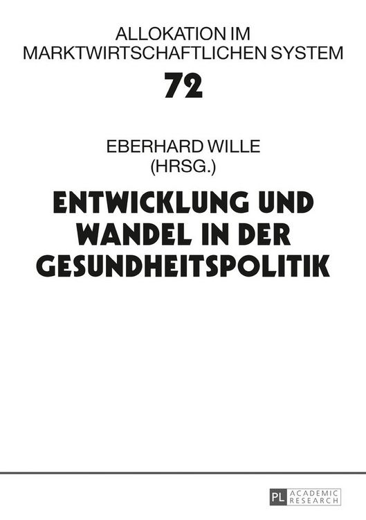 Produktbild: Entwicklung und Wandel in der Gesundheitspolitik