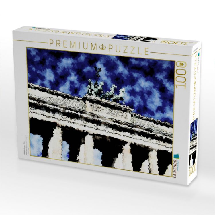 Produktbild: CALVENDO Puzzle Brandenburger Blau | 1000 Teile Lege-Gr&ouml;&szlig;e 64x48cm Foto-Puzzle f&uuml;r gl&uuml;ckliche Stunden