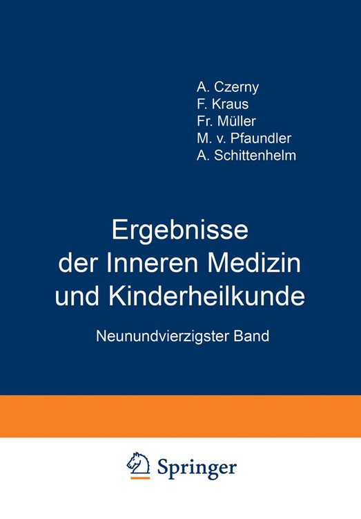 Produktbild: Ergebnisse der Inneren Medizin und Kinderheilkunde