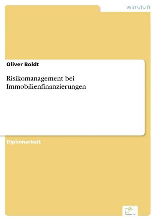 Produktbild: Risikomanagement bei Immobilienfinanzierungen