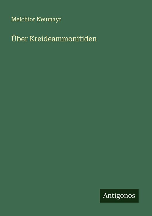 Produktbild: &Uuml;ber Kreideammonitiden