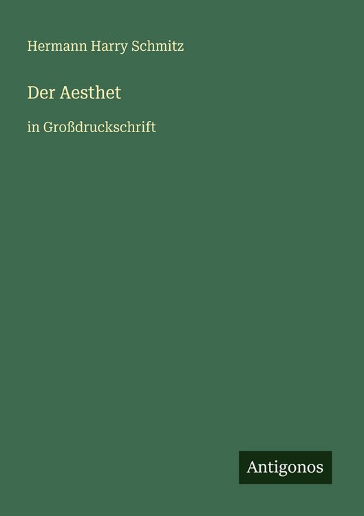 Produktbild: Der Aesthet