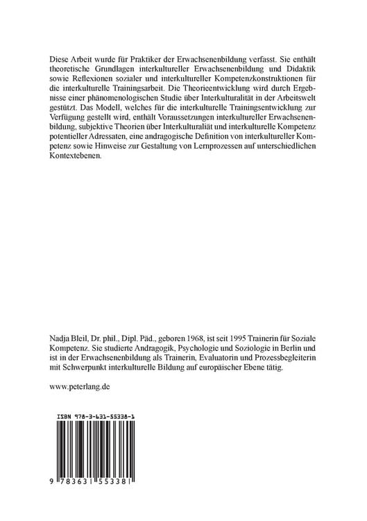Produktbild: Interkulturelle Kompetenz in der Erwachsenenbildung