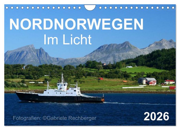 Produktbild: Nordnorwegen im Licht (Wandkalender 2026 DIN A4 quer), CALVENDO Monatskalender
