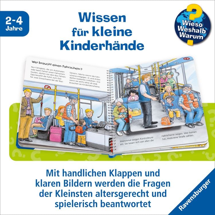 Produktbild: Wieso? Weshalb? Warum? junior, Band 63 - Unterwegs mit Bus und Bahn