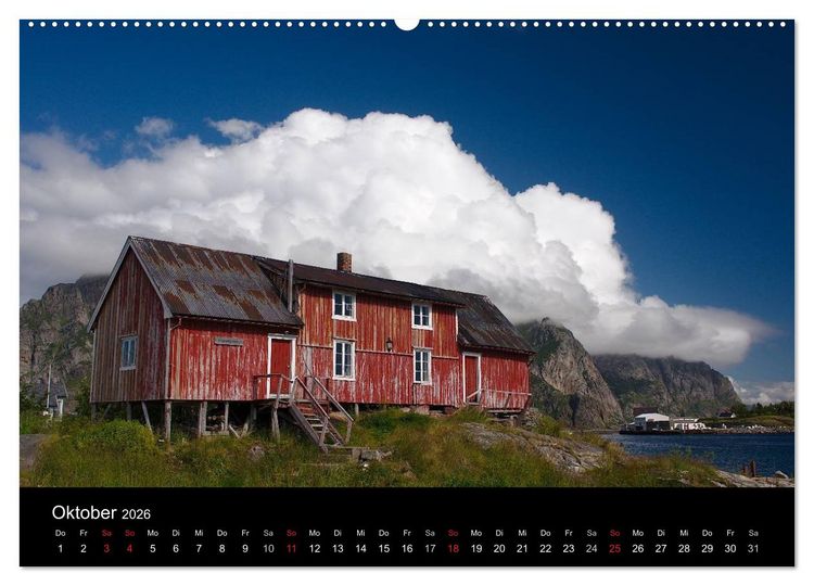 Produktbild: Lofoten (Wandkalender 2026 DIN A2 quer), CALVENDO Monatskalender