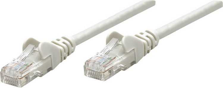 Produktbild: Intellinet 336741 RJ45 Patchkabel CAT 6 U/UTP 20.00 m Grau 1 St.
