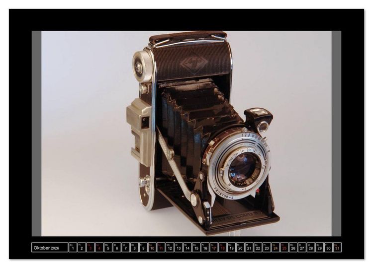 Produktbild: AGFA KAMERA OLDIES Klassische Kameras von 1926 - 1974 (hochwertiger Premium Wandkalender 2026 DIN A2 quer), Kunstdruck in Hochglanz