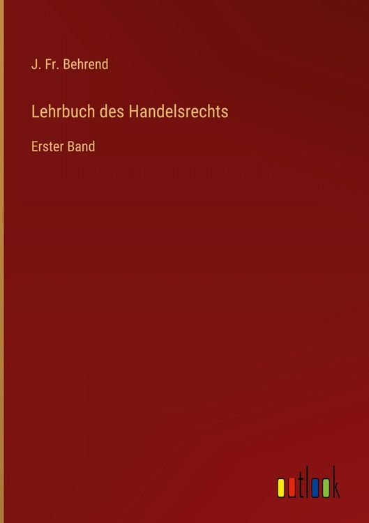 Produktbild: Lehrbuch des Handelsrechts
