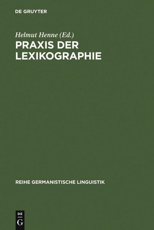 Produktbild: Praxis der Lexikographie