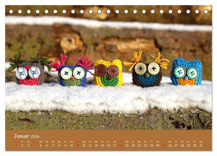 Produktbild: Aus Liebe zum H&auml;keln (Tischkalender 2026 DIN A5 quer), CALVENDO Monatskalender