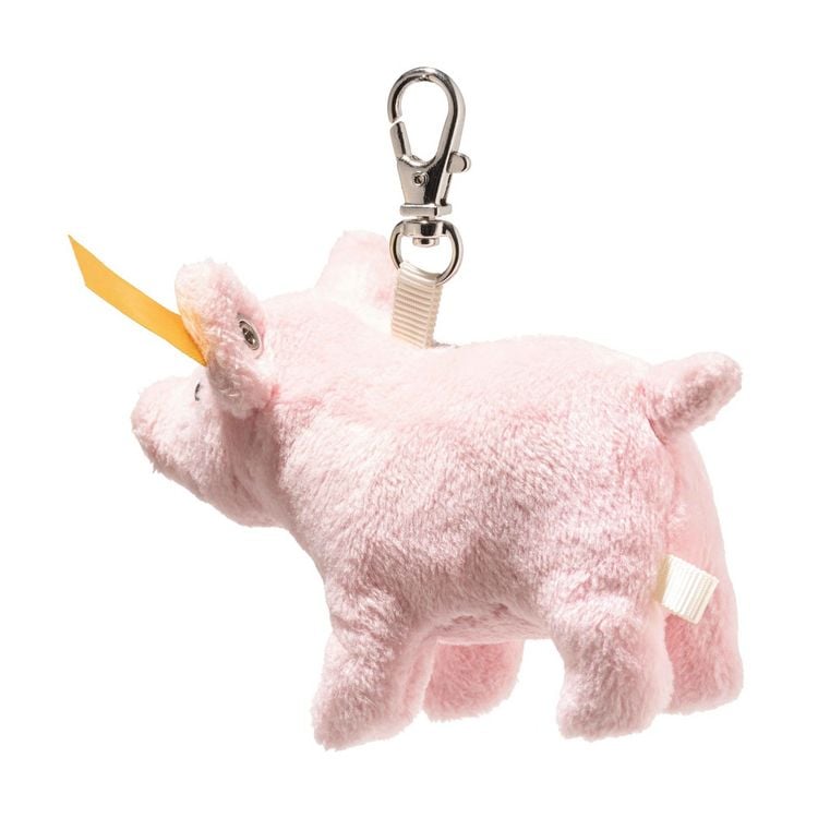Produktbild: Steiff 112652 - Anh&auml;nger Gl&uuml;cksbringer Schwein, rosa, Pl&uuml;sch-Schl&uuml;sselanh&auml;nger, 9 cm