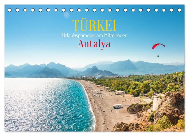 Produktbild: T&uuml;rkei, Antalya: Urlaubsparadies am Mittelmeer (Tischkalender 2026 DIN A5 quer), CALVENDO Monatskalender