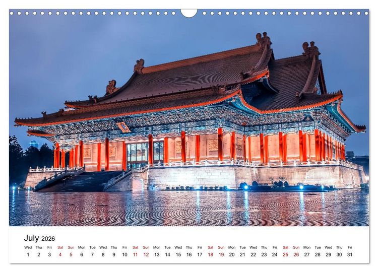 Produktbild: A Journey In Taipei (Wall Calendar 2026 DIN A3 landscape), CALVENDO 12 Month Wall Calendar