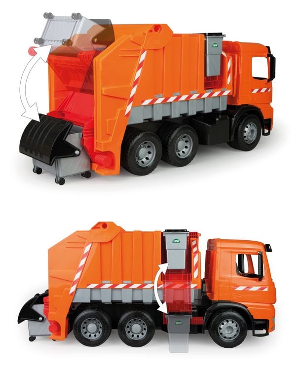Produktbild: LENA 02168 - GIGA TRUCKS M&uuml;llwagen Arocs mit Aufkleber