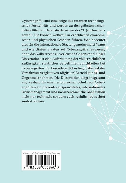 Produktbild: Cyberangriffe und V&ouml;lkerrecht
