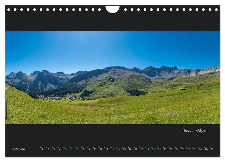 Produktbild: Arosa Panorama (Wandkalender 2026 DIN A4 quer), CALVENDO Monatskalender