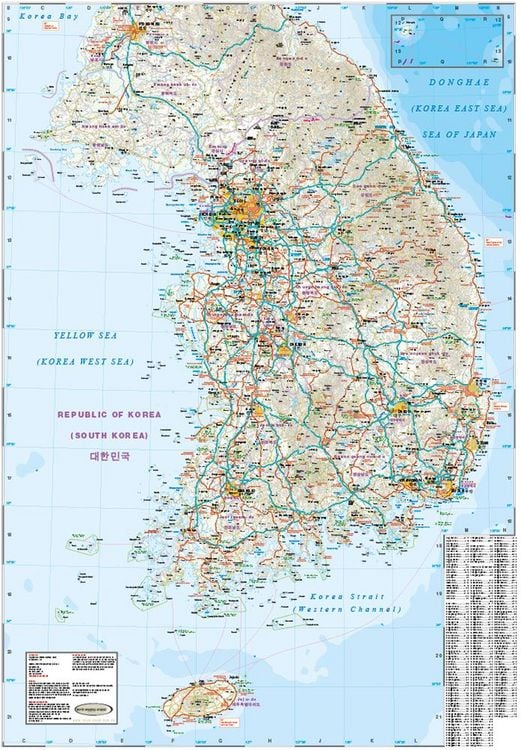 Produktbild: Reise Know-How Landkarte Korea, Nord und S&uuml;d (1:700.000)