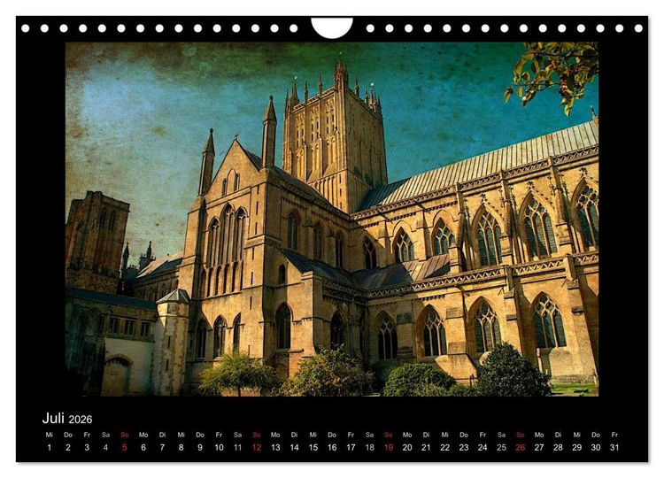 Produktbild: Englands Burgen und Schl&ouml;sser 2026 (Wandkalender 2026 DIN A4 quer), CALVENDO Monatskalender
