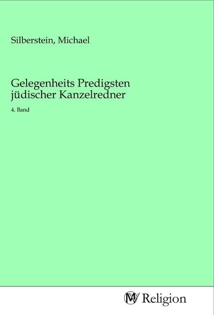 Produktbild: Gelegenheits Predigsten j&uuml;discher Kanzelredner