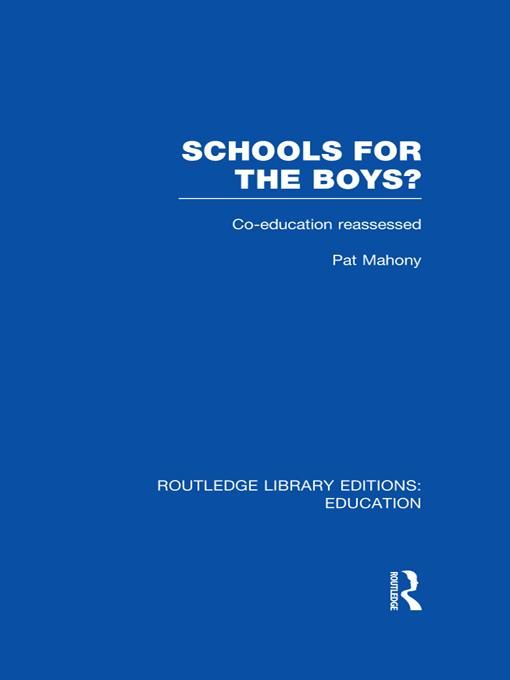 Produktbild: Schools for the Boys?