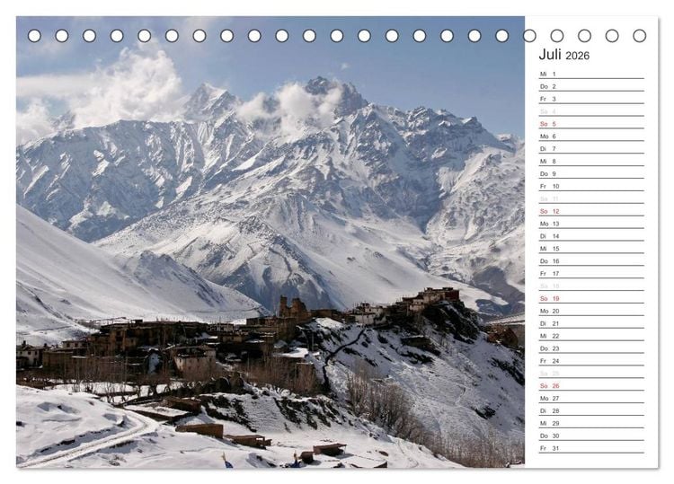 Produktbild: Nepal (Tischkalender 2026 DIN A5 quer), CALVENDO Monatskalender