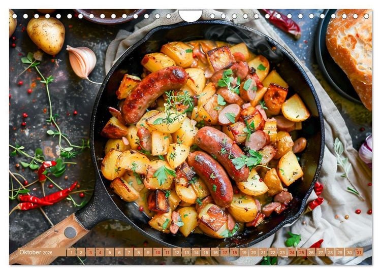 Produktbild: Alles Kartoffel oder was?! - Gerichte aus der Kartoffelwelt (Wandkalender 2026 DIN A4 quer), CALVENDO Monatskalender