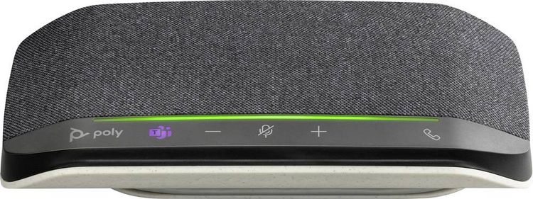 Produktbild: HP Poly Sync 10 Konferenztelefon Ger&auml;uschreduzierung, Geeignet f&uuml;r z.B. Microsoft Teams, Zoom, Freisprechen Schwarz, Silber