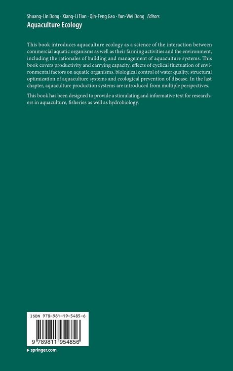 Produktbild: Aquaculture Ecology