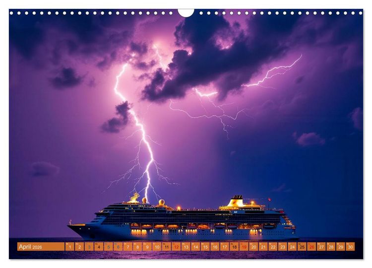 Produktbild: Mega-Blitze (Wandkalender 2026 DIN A3 quer), CALVENDO Monatskalender